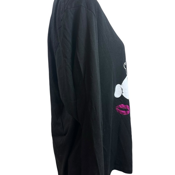 ⭐️Host Pick ⭐️Betty Boop & Puppy Long Sleeve black top size 3X - Picture 6 of 7